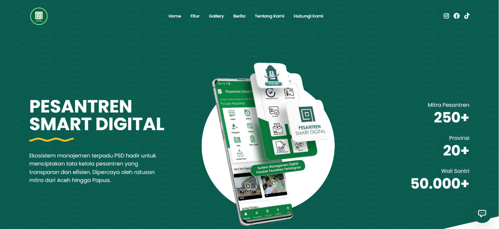 Pesantren Smart Digital Mockup
